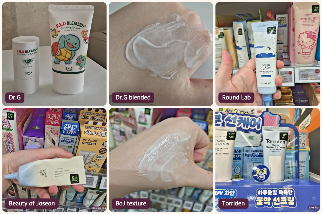 Korean sunscreens for oily skin tested