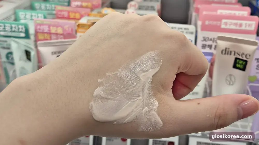 Cell Fusion C Dark Spot Toning Sunscreen swatch on my hand